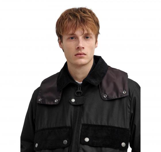 BARBOUR Re-Engineered Spey Waxed Jacket MWX2341BK11 Nero