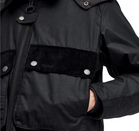 BARBOUR Re-Engineered Spey Waxed Jacket MWX2341BK11 Nero