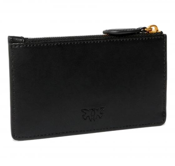 PINKO Portacarte Con Zip Donna Airone Cardholder 100251 Z99 Colore Nero
