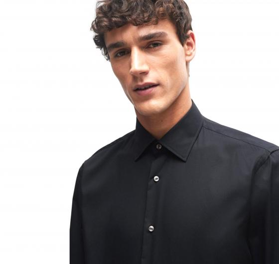BOSS Camicia Uomo Regular Fit H-Joe-Kent-C1-214 50473265 Colore Nero