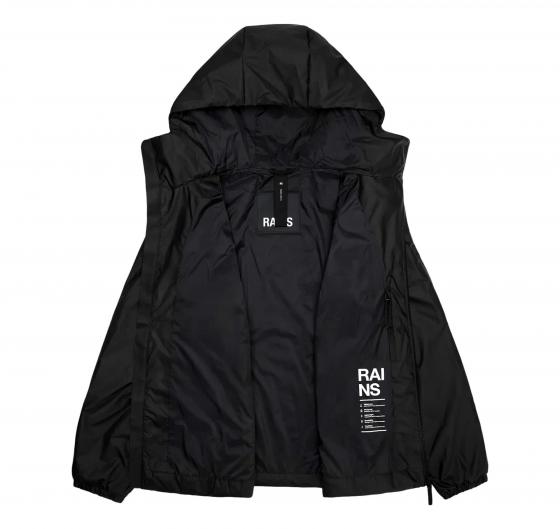 RAINS Lohja Insulated Jacket Unisex Con Cappuccio 15770 Colore Nero