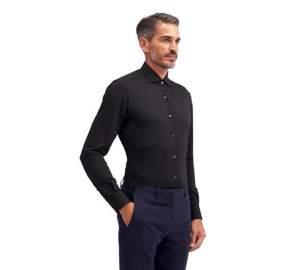 XACUS Camicia Uomo Tessuto Active Shirt Evolution 11460004 Tessuto Elasticizzato Colore Nero