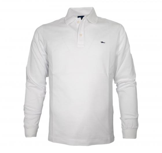 PAUL SHARK Polo Uomo Manica Lunga In Pique Di Cotone C0P1229 010 Colore Bianco