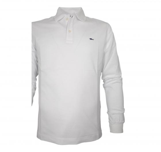 PAUL SHARK Polo Uomo Manica Lunga In Pique Di Cotone C0P1229 010 Colore Bianco