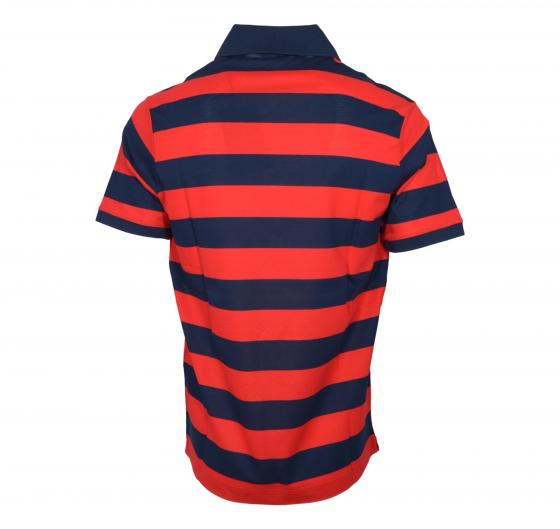 PAUL SHARK Polo Uomo In Cotone Pique Con Badge Iconico C0P1228 142 Colore Blu Rosso