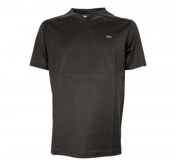 PAUL SHARK T-shirt Uomo In Cotone Aqua Interlock 25411013 11G Colore Nero
