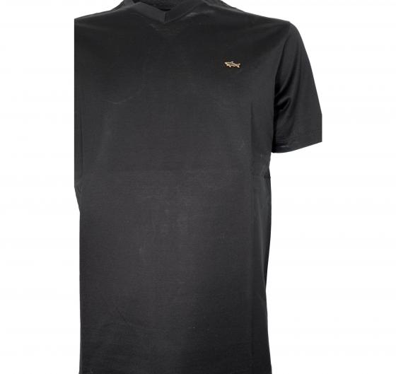 PAUL SHARK T-shirt Uomo In Cotone Aqua Interlock 25411013 11G Colore Nero