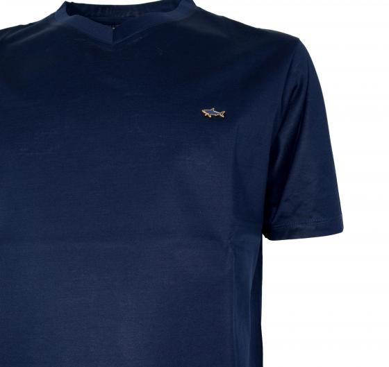 PAUL SHARK T-Shirt Uomo In Cotone Aqua Interlock 25411013 13E Colore Blu