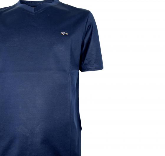 PAUL SHARK T-Shirt Uomo In Cotone Aqua Interlock 25411013 13E Colore Blu