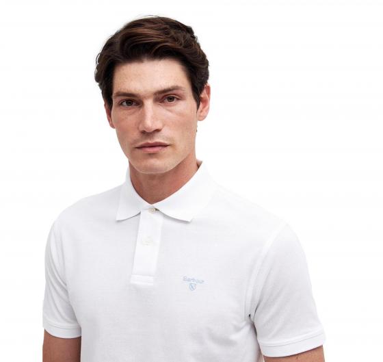 BARBOUR Polo Uomo Sports MML1367WH11 Bianco