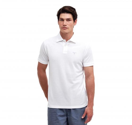 BARBOUR Polo Uomo Sports MML1367WH11 Bianco