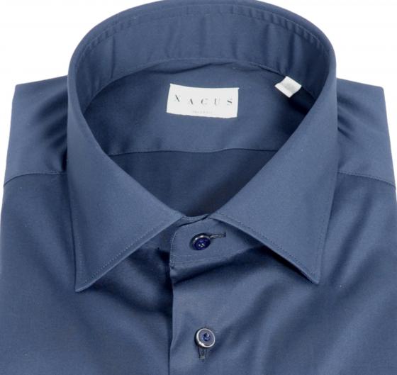 XACUS Camicia Uomo Stretch Bottoni In Metallo Polsi Doppio Uso 11717774 Colore Blu