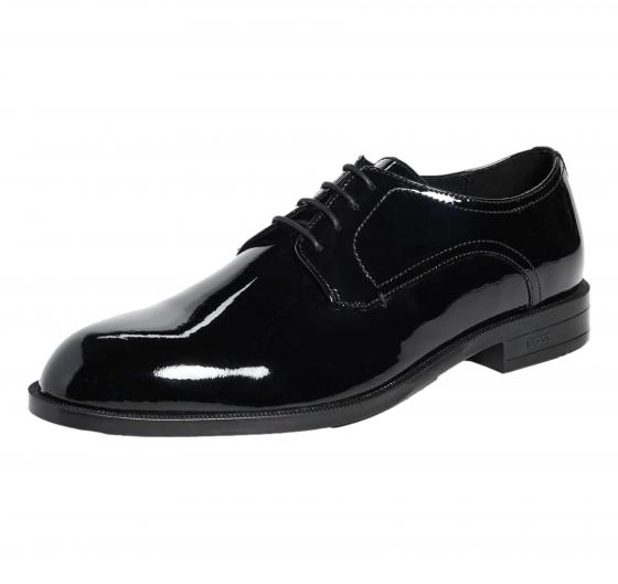 BOSS Scarpe Uomo Derby In Pelle Lucida 50529140 Colore Nero