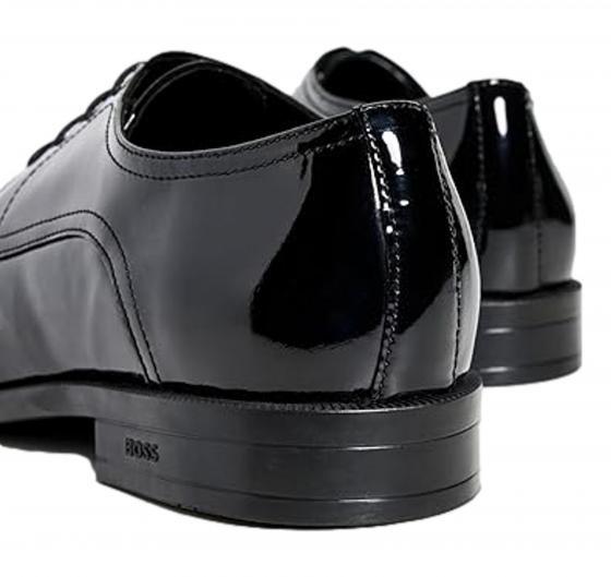 BOSS Scarpe Uomo Derby In Pelle Lucida 50529140 Colore Nero