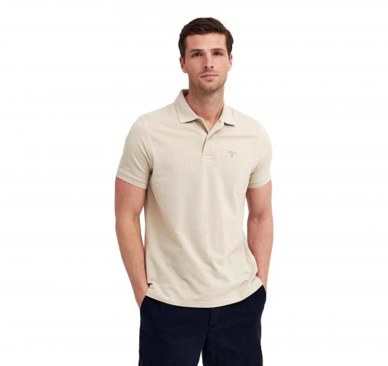 BARBOUR Polo Uomo Cotone Piqué MML1367BE12 Beige Chiaro