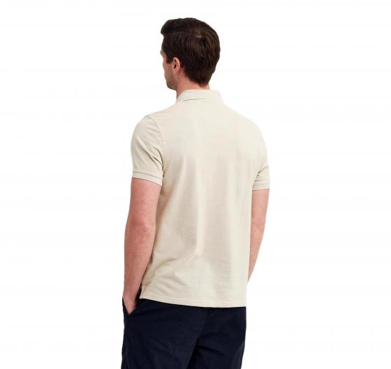 BARBOUR Polo Uomo Cotone Piqué MML1367BE12 Beige Chiaro
