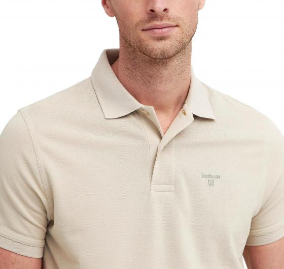 BARBOUR Polo Uomo Cotone Piqué MML1367BE12 Beige Chiaro