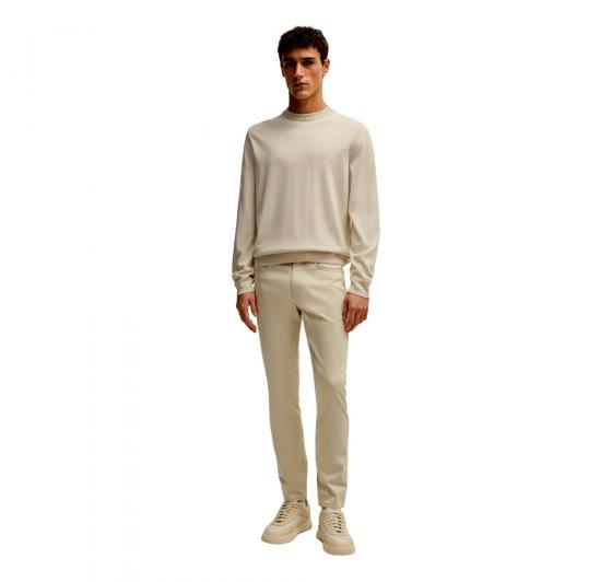 BOSS Maglione Uomo In Cotone Con Logo Ricamato Pacas 50506023 Colore Beige Chiaro