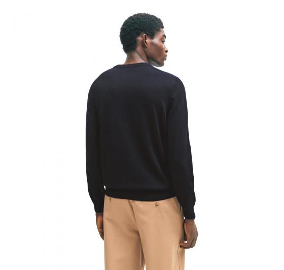 BOSS Maglione Uomo In Cotone Con Logo Ricamato Pacas 50506023 Colore Blu
