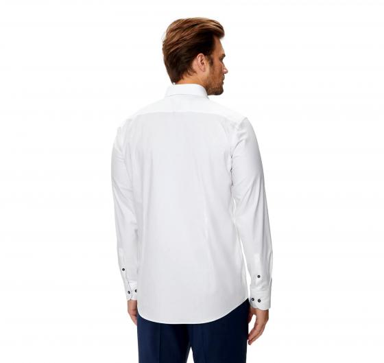 BOSS Camicia Uomo Slim Fit In Twill Di Cotone Elasticizzato H HANK kent C1 214 50519867 Colore Bianco