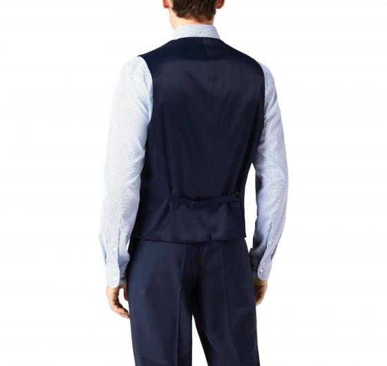 BOSS Gilet Uomo Regular Fit in Lana Vergine Elasticizzata 50480017 Colore Blu