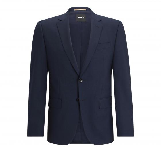 BOSS Giacca Uomo Slim Fit in Lana Vergine Elasticizzata H-Huge 50482734 Colore Blu