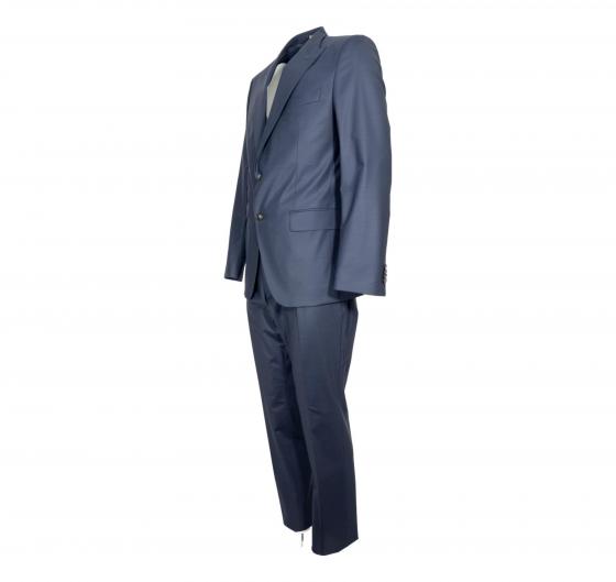BOSS Abito Uomo Slim Fit In Misto Lana Con Micromotivo 50534913 Colore Blu
