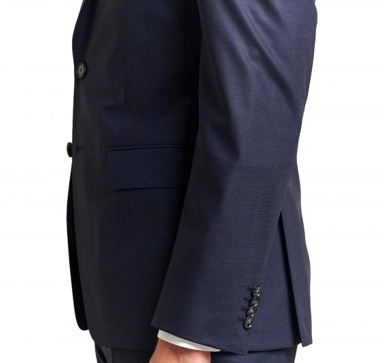 BOSS Abito Uomo Slim Fit In Misto Lana Con Micromotivo 50534913 Colore Blu