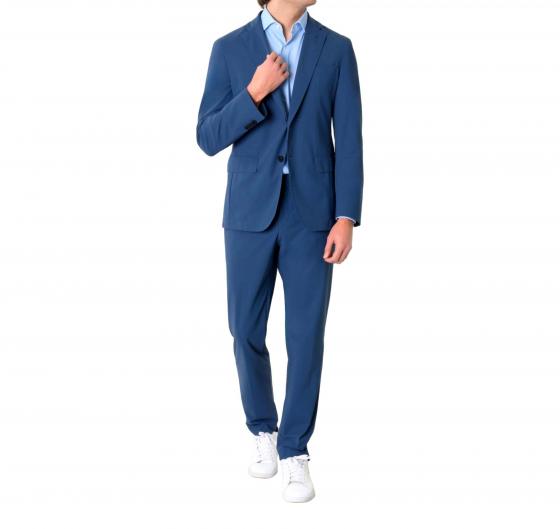BOSS Abito Slim Fit In Tessuto Softshell Performance Elasticizzato Ideale Per Viaggiare 50534979 Colore Blu Chiaro