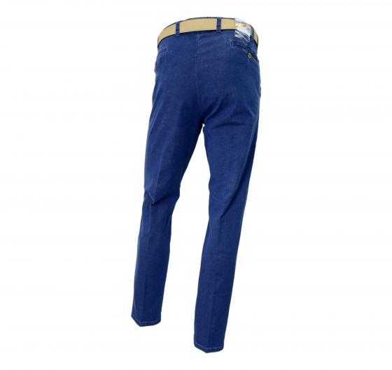 MEYER Jeans Uomo Modello Oslo 1-4108/17 Chino In Denim Ultra Leggero Colore Blu