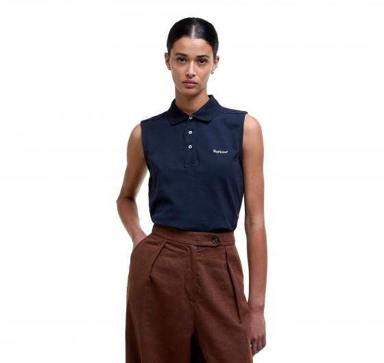 BARBOUR Polo Donna Senza Maniche Bowford LML0888NY73 Colore Blu Navy