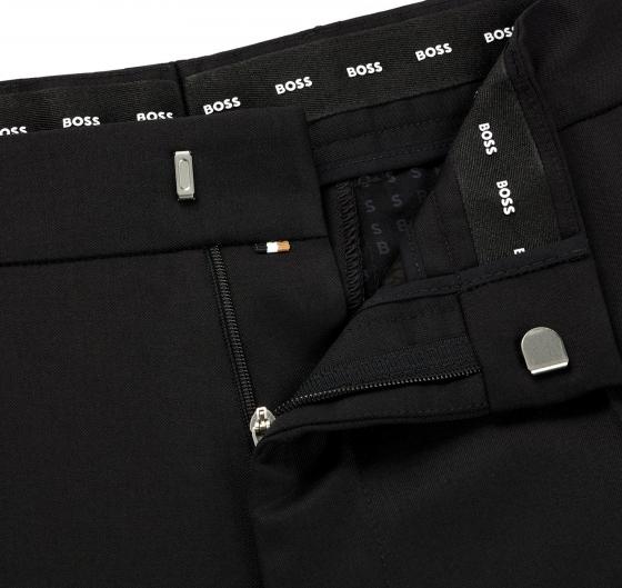 BOSS Pantaloni Eleganti Uomo Slim Fit In Lana H-Genius-B1 50469174 Colore Nero