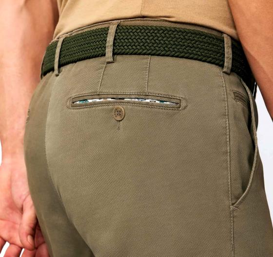 MEYER Cintura da Uomo Elasticizzata Modello 616/25 Colore Olive