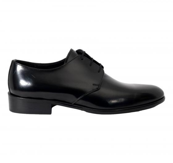 ALTO LIVELLO Scarpe Uomo Modello Derby in Pelle Abrasivata 811 Colore Nero