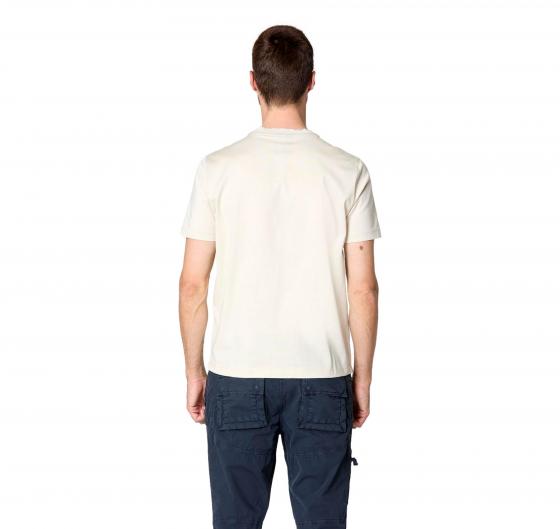 AERONAUTICA MILITARE T-shirt in Cotone Con Scie Ricamate TS2417 Colore Bianco Ghiaccio