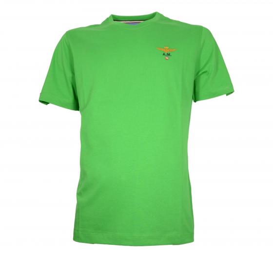 AERONAUTICA MILITARE T Shirt Uomo Girocollo Basica In Cotone TS1580J372 Colore Verde Chiaro