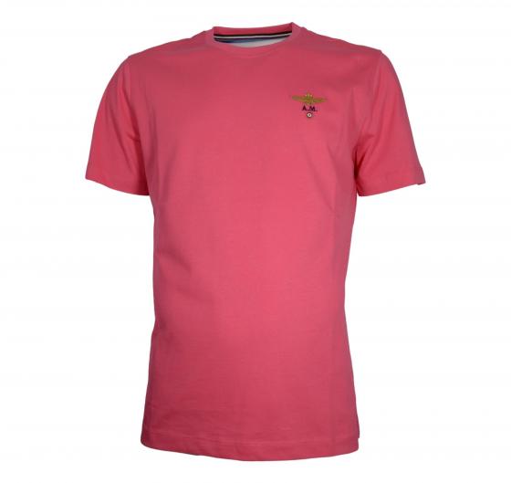 AERONAUTICA MILITARE T Shirt Uomo Girocollo Basica In Cotone TS1580J372 Colore Fucsia