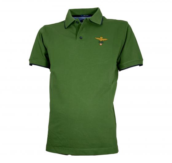 AERONAUTICA MILITARE Polo Uomo Basica In Cotone Manica Corta PO1308 Colore Verde