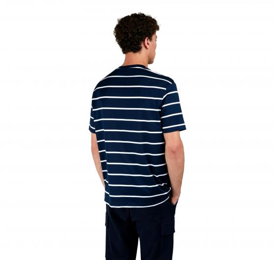 PAUL SHARK T-shirt Uomo In Cotone Perlé Con Motivo A Righe 25411018 Colore Blu