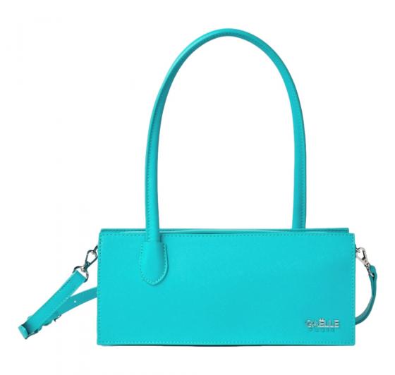 GAELLE PARIS Borsa Donna Reg Shoulder Strap Con Logo In Metallo GAACW02236 Colore Turchese