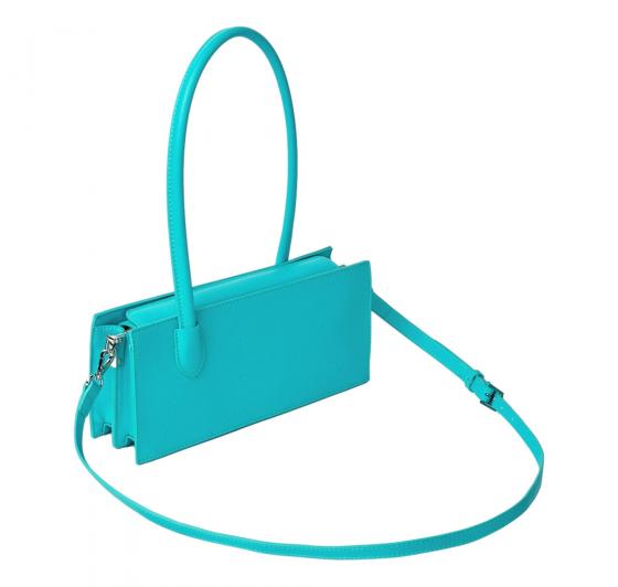 GAELLE PARIS Borsa Donna Reg Shoulder Strap Con Logo In Metallo GAACW02236 Colore Turchese