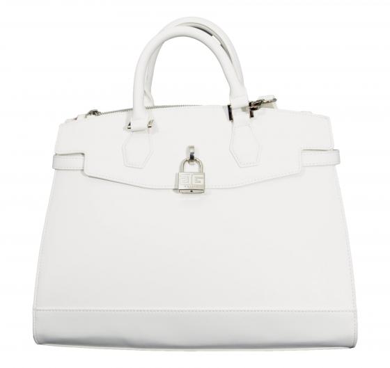 GAELLE PARIS Borsa Donna Reg Hand Bag In Ecopelle Liscio E Lucchetto GAACW02227 Colore Bianco