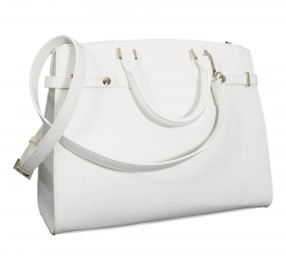 GAELLE PARIS Borsa Donna Reg Hand Bag In Ecopelle Liscio E Lucchetto GAACW02227 Colore Bianco