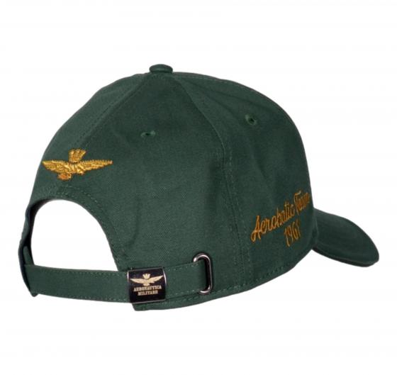 AERONAUTICA MILITARE Cappellino Uomo Ricamato Frecce Tricolori HA1209 Colore Verde