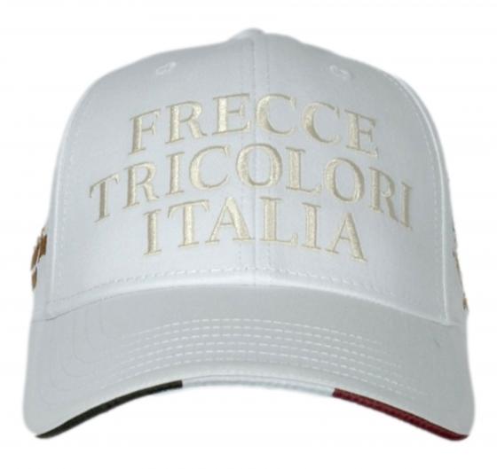 AERONAUTICA MILITARE Cappellino Baseball Uomo Ricamato Frecce Tricolori Modello HA1209 Colorte Bianco