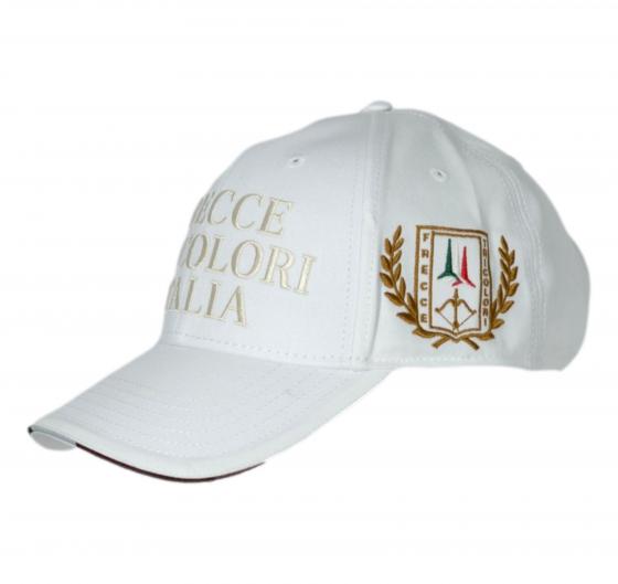 AERONAUTICA MILITARE Cappellino Baseball Uomo Ricamato Frecce Tricolori Modello HA1209 Colorte Bianco