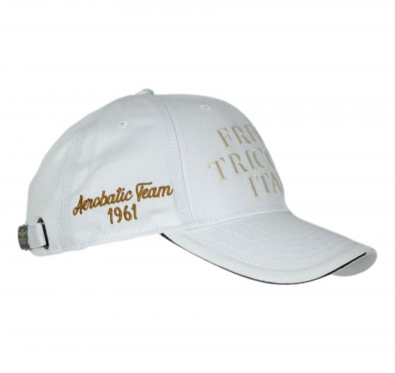 AERONAUTICA MILITARE Cappellino Baseball Uomo Ricamato Frecce Tricolori Modello HA1209 Colorte Bianco