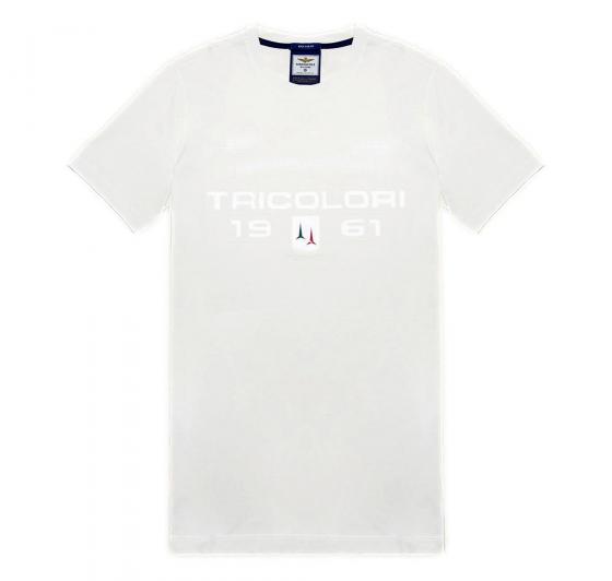 AERONAUTICA MILITARE T Shirt Uomo Stampata Frecce Tricolori TS2423J682 Colore Bianco