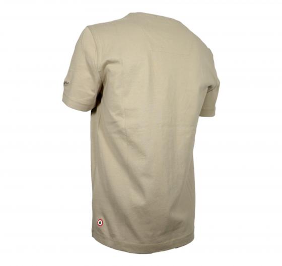 AERONAUTICA MILITARE T Shirt Uomo Con Patch Frecce Tricolori TS2411 Colore Beige