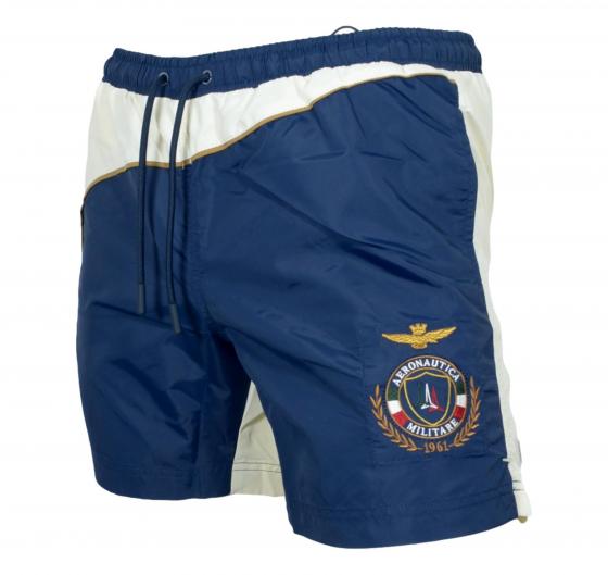 AERONAUTICA MILITARE Costume Uomo Con Logo Ricamato BW228CT3539 Colore Blu Multicolore